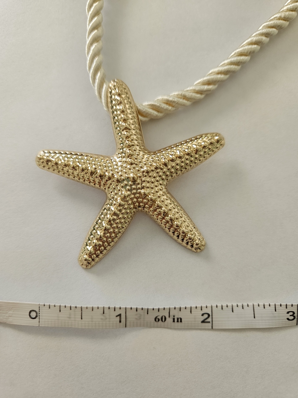 NWT Gold Starfish Necklace and Earrings Set Summer Vacation Preppy Feminine - Picture 6 of 7